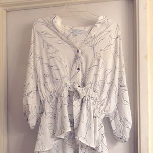 sweet rain white blouse